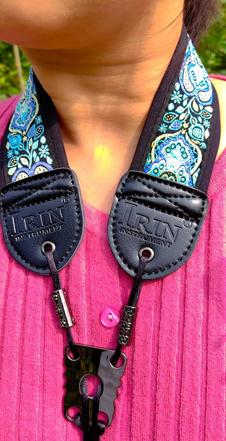 lightstar Store IRIN Embroidery Saxophone Neck Strap - (Comfort, Breathable, Metal Swivel Snap Hook) Sax Neck Strap for Alto Tenor - Image 4